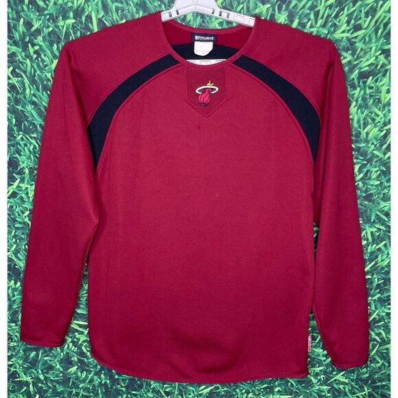 Miami Heat NBA Basketball Men’s Medium Long Sleeve Pullover Fleece Lined Shirt - Picture 1 of 5